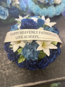 Standard Silk Posy With Ribbon