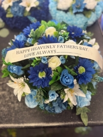 Large Silk Posy with Ribbon